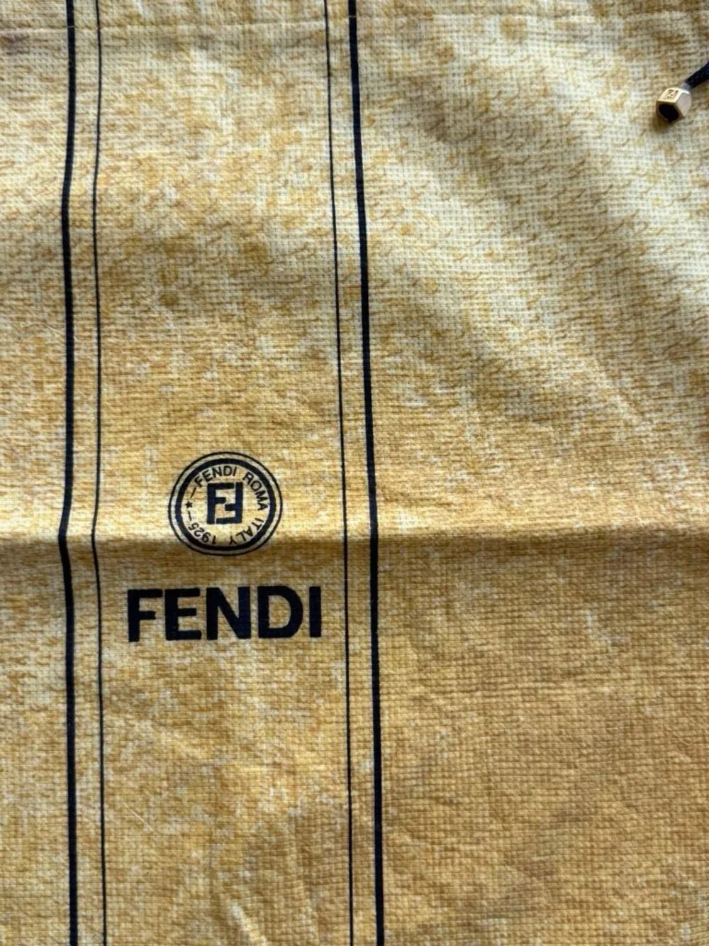 Fendi Dust Bag Storage Solid Yellow 13